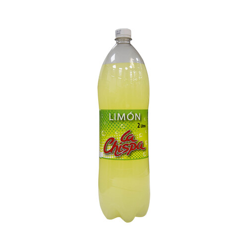 LA CHISPA Bebida refrescante con azúcares y edulcorantes con sabor a limón botella de 2 l.