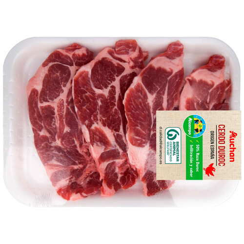 ALCAMPO CULTIVAMOS LO BUENO Chuletas de aguja de cerdo raza Duroc