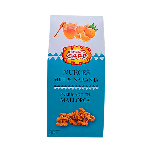 CAPO Nueces miel naranja 110 g.