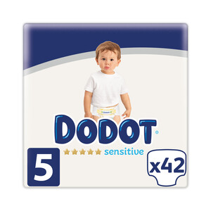 Dodot Sensitive Kit Recién Nacido: 44 pañales Talla 1 (2-5 Kg) +