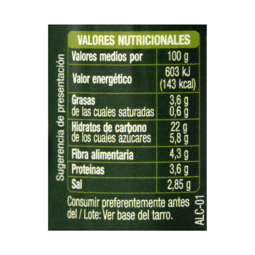 PRODUCTO ALCAMPO Paté de alubias estilo morcilla 110 g.