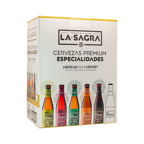 LA SAGRA Estuche cervezas degustación 6 uds. x 33 cl.