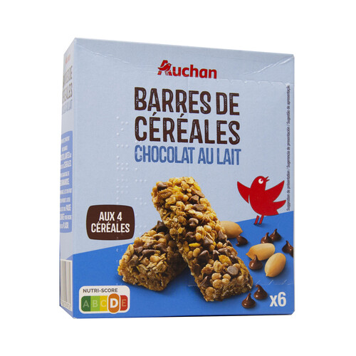 PRODUCTO ALCAMPO Cereales en barrita con chocolate PRODUCTO ALCAMPO barrita de 21 gr, pack de 6 uds.