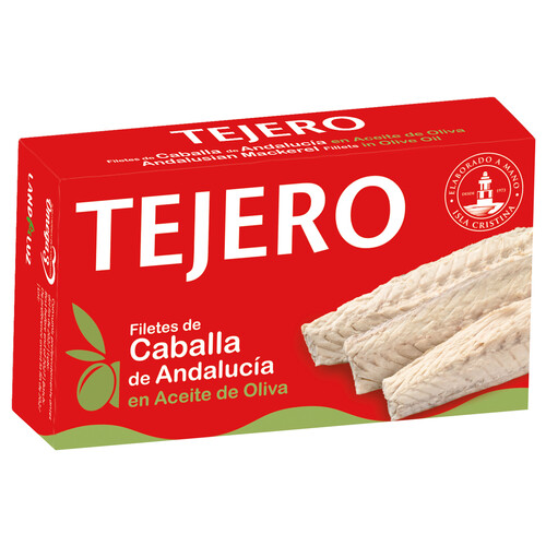 TEJERO Caballa de Andalucía en aceite de oliva en filetes 80 g.