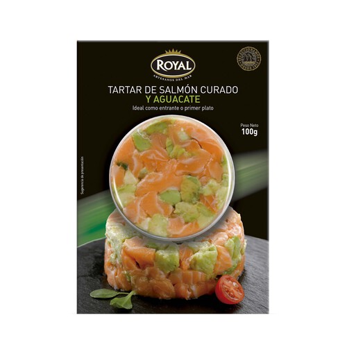 ROYAL Tartar salmón ahumado con aguacate 100 gr.