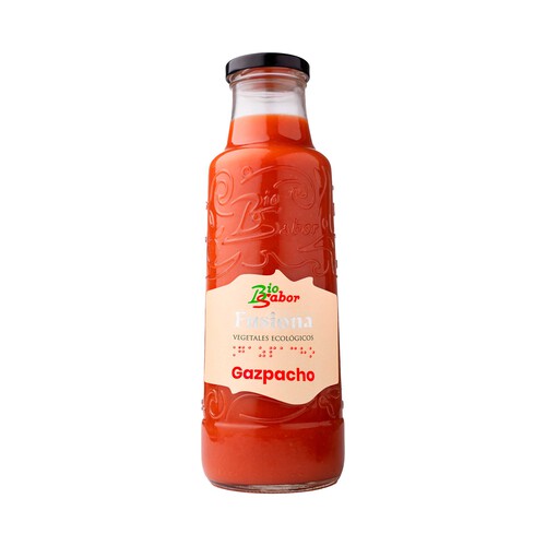 BIOSABOR Fusiona Gazpahco elaborado con vegetales ecológicos 750 ml.