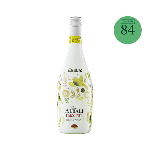 VIÑA ALBALI Vino blanco verdejo frizzante con bajo contenido en alcohol botella 75 cl.