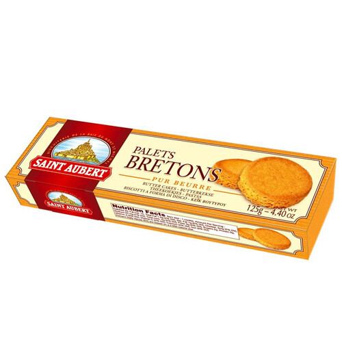 SAINT AUBERT Galletas de mantequilla bretonnes 125 g.