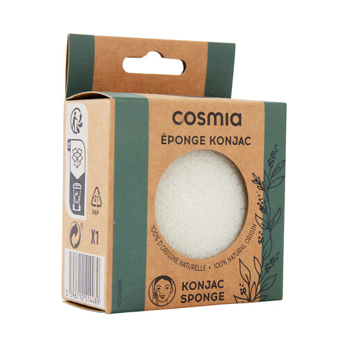 COSMIA Esponja Konjac de origen 100% natural COSMIA.