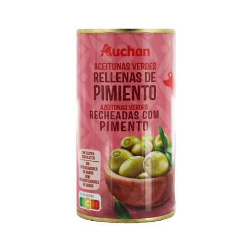 PRODUCTO ALCAMPO Aceitunas rellenas de pimiento PRODUCTO ALCAMPO lata de 150 g.