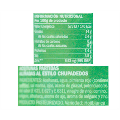 EXCELENCIA Chupadedos barril 450 g.