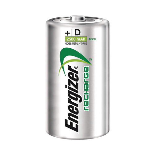 Pack de pilas recargables D, HR20, 2500mah, ENERGIZER Power Plus.