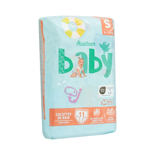 PRODUCTO ALCAMPO Baby Pañales bañador unisex (bañador desechable) talla S, para niños de 6 a 12 kilos 11 uds.