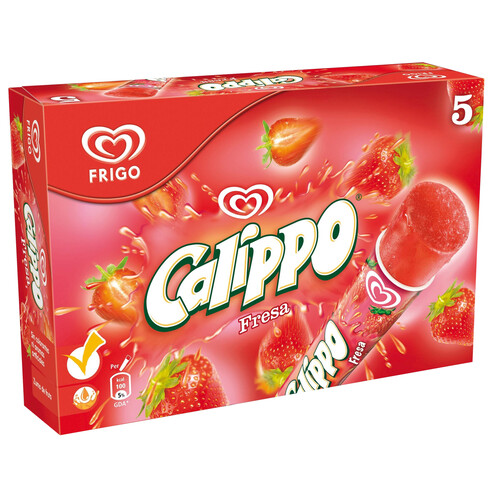 CALIPPO Polo de sabor fresa 5 x 105 ml.