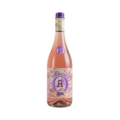 AMATISTA Vino rosado frizzante moscato con D.O. Valencia botella 75 cl.