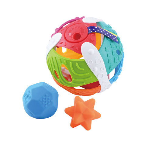 Bola Roll & Play, juguete sensorial para bebés a partir de 6 meses, ONE TWO FUN ALCAMPO.