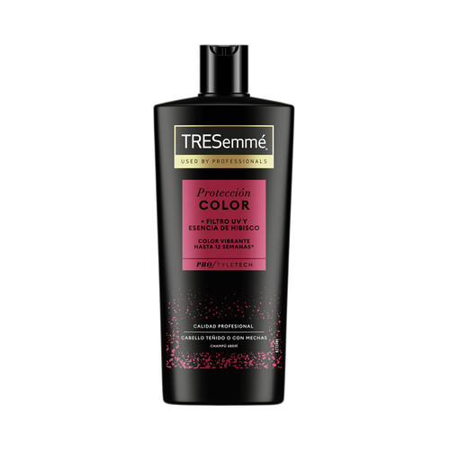 TRESEMMÉ Protección color Champú con esencia de hibisco y filtro UV, para cabellos teñidos o con mechas 685 ml.