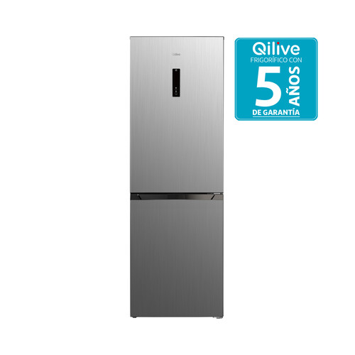 Frigorífico combi 185cm QILIVE Q.6627 NO FROST, clasificación energética: D, H: 185cm, A: 60cm, F: 69cm, capacidad total: 323L.