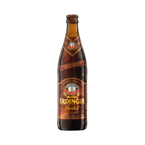 ERDINGER DUNKEL  Cerveza de trigo botella 50 cl.