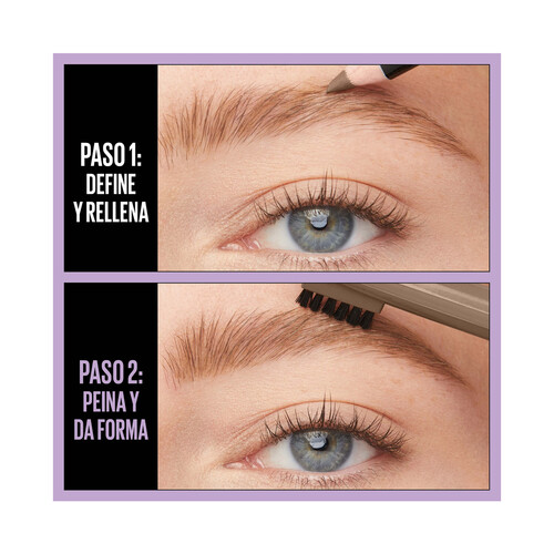 MAYBELLINE Express brow  tono 04 Medium brown Lápiz de cejas para un acabado natural.