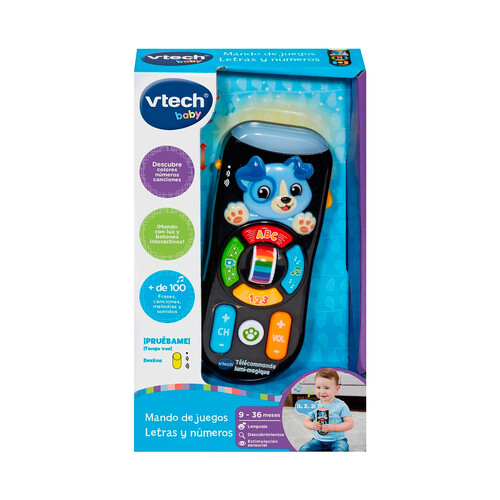 Juguete interactivo: Mando de juegos letras y números, VTECH BABY.