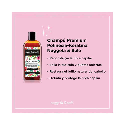 NUGGELA & SULÉ Champú con Keratina, Colágeno y Ácido Hialurónico NUGGELA & SULÉ Polinesia 250 ml.