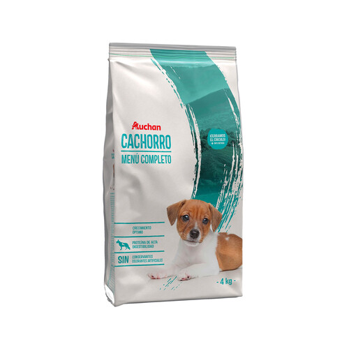 PRODUCTO ALCAMPO Pienso para perros cachorros a base de carne y cereales PRODUCTO ALCAMPO 4 kg.