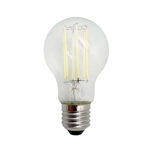 Bombilla Led E27 clase A, 5W=75W, luz cálida, 1050lm, cristal transparente, PRODUCTO ALCAMPO