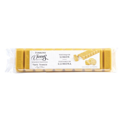 VICENS Turrón de textura de limón 300 g.