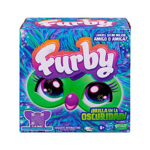 FURBY Galaxy peluche interactivo que brilla en la oscuridad, +6 años.