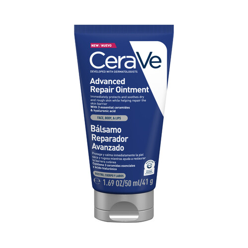 CERAVE Bálsamo reparador avanzado para rostro, cuerpo y labios 50 ml.