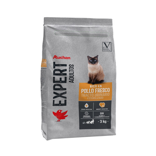 PRODUCTO ALCAMPO Alimento de gato seco tracto urinario esterilizado Auchan expert 3 kg.