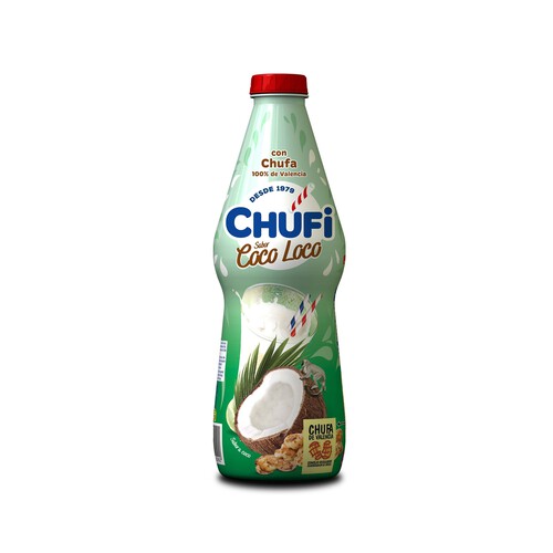 CHUFI Bebida de chufa con denominación de origen Valencia, con sabor a coco CHUFI 1 l.