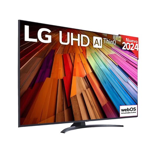 Televisión 165,1 cm (65) LED LG 65UT81006, 4K Ultra HD, SmartTV, webOS24, HDR10, Bluetooth, color negro.