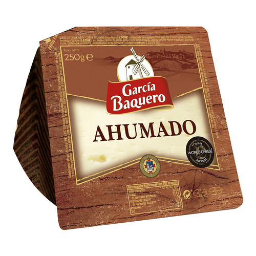 GARCÍA BAQUERO Cuña de queso mezcla (oveja, vaca y cabra) ahumado 250 g.