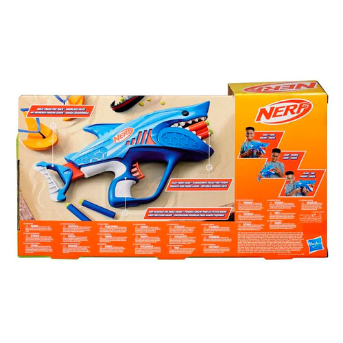 Lanzador NERF Junior Wild Sharkfire, +6 años.