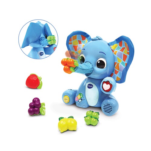 Elefante glotón infantil Fran Desarrolla sentidos y emociones VTECH.