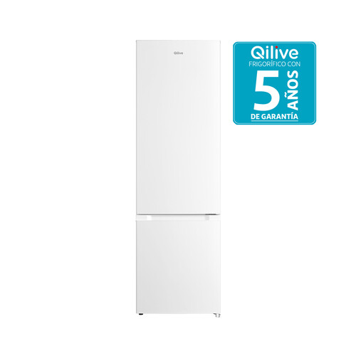 Frigorífico combi 177,3cm QILIVE Q.6623 CÍCLICO, clasificación energética: E, H: 177,3cm, A: 54,7cm, F: 56,8cm, capacidad total: 262L.