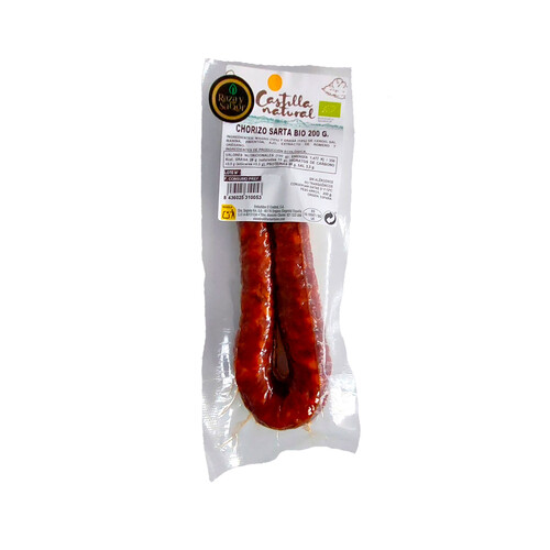 RAZA Y SABOR Castilla natural Chorizo sarta dulce ecológico 200 g.