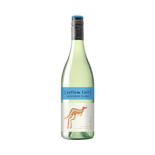 YELLOW TAIL Vino blanco Australiano elaborado con uvas de la variedad Sauvignon botella 75 cl.