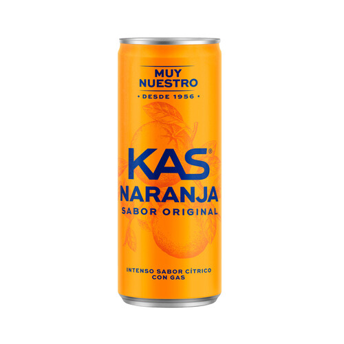 KAS Refresco de naranja lata de 33 cl.