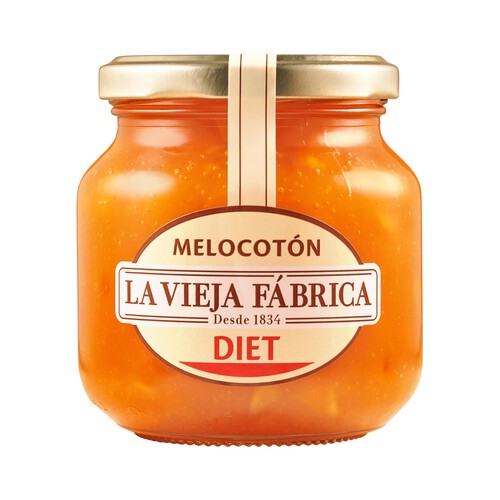 LA VIEJA FÁBRICA Mermelada de melocotón, sin azùcar añadida Diet 280 g.