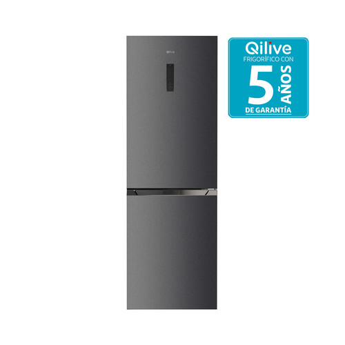 Frigorífico combi 185cm QILIVE Q.6627 NO FROST, clasificación energética: D, H: 185cm, A: 60cm, F: 69cm, capacidad total: 323L.