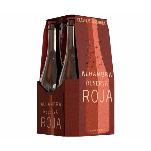 ALHAMBRA RESERVA ROJA Cerveza pack de 4 uds. x 33 cl.