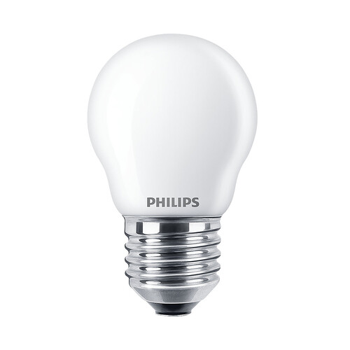 Bombilla Led E27, 4,3W=40W, luz neutra 4000K, 470lm, PHILIPS.