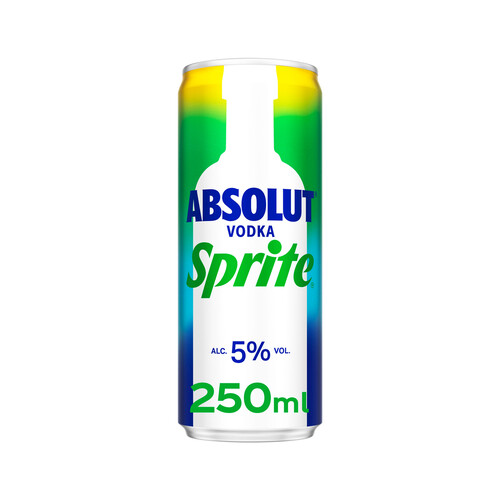 SPRITE Combiando de vodka blanco Absolut y refresco de liima (sprite) lata 25 cl.