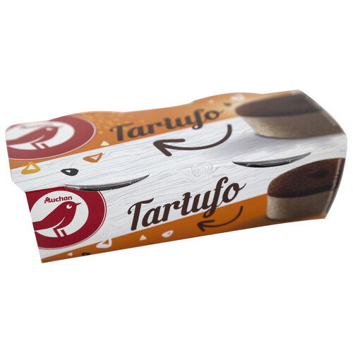 AUCHAN Tartufo receta italiana 2 x 90 g. Producto Alcampo