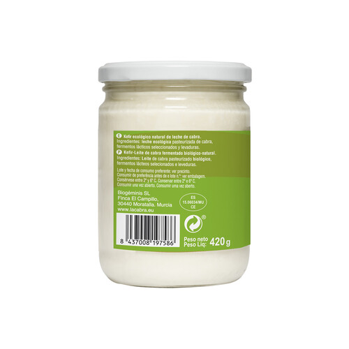 LACABRA Kefir de cabra ecológico LACABRA 420 g.