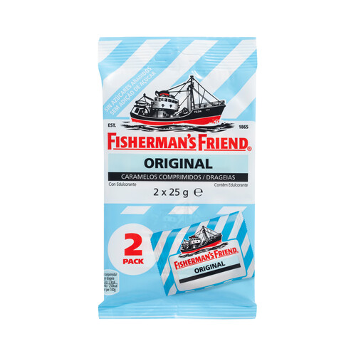 FISHERMAN`S FRIEND Caramelo sin azúcares añadidos 2 uds. 50 g.