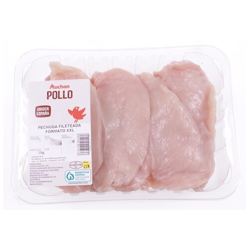 Pechuga de pollo fileteada 1 kg aprox